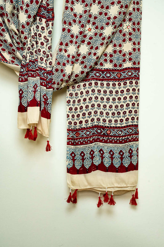 Geometry Of Grace Ajrakh Dupattas