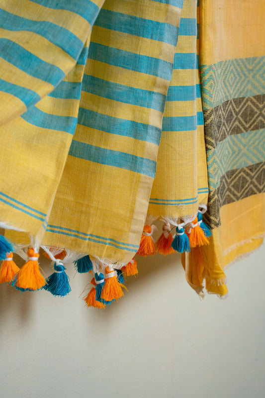 Woven Sunshine Cotton Jamdani