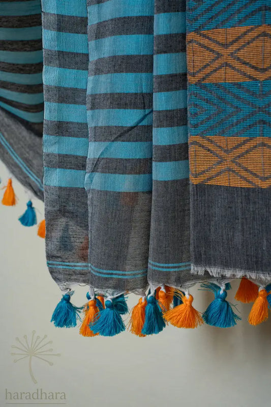 Mist n Marigold Cotton Jamdani