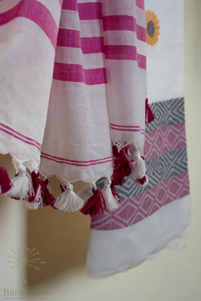 Rosy Weaves Cotton Jamdani