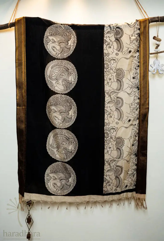 Sacred Strokes Kalamkari Dupattas