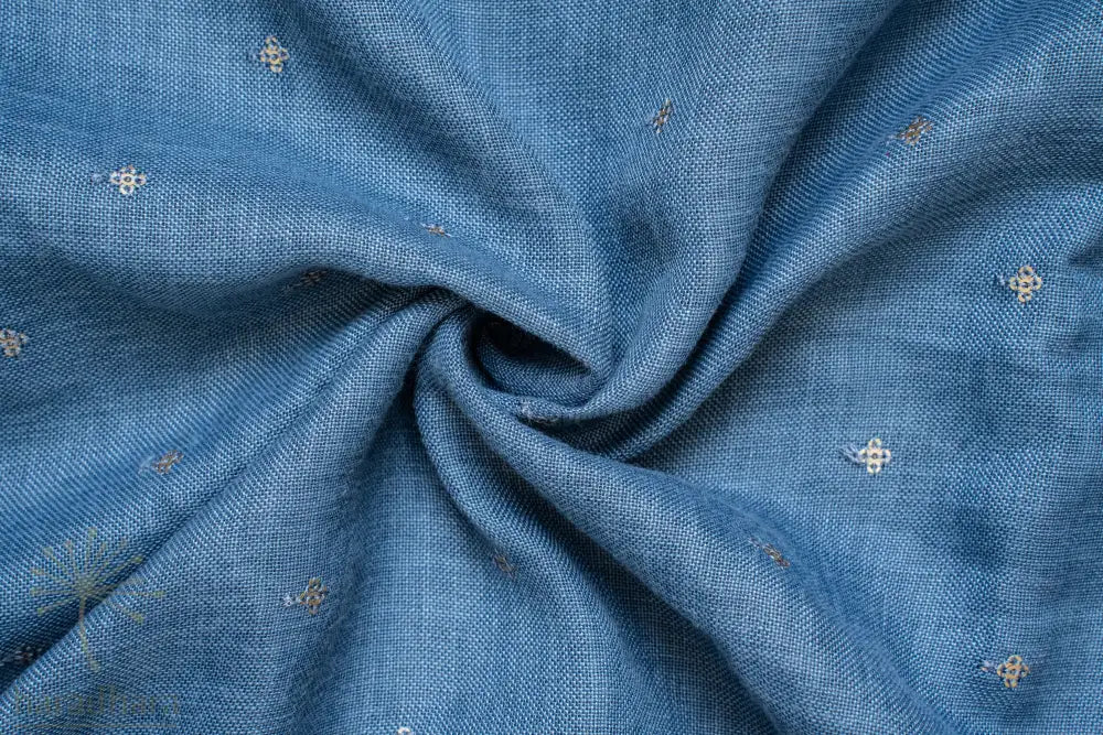 Starry Denim Cotton Linen Fabrics