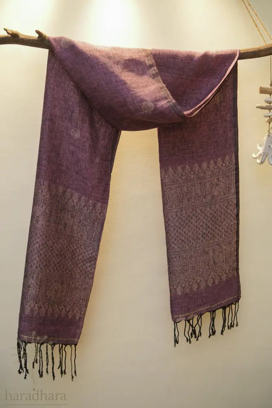 Where Peacocks Linger 2.5 Metres / 2.5 Metres Linen Jamdani