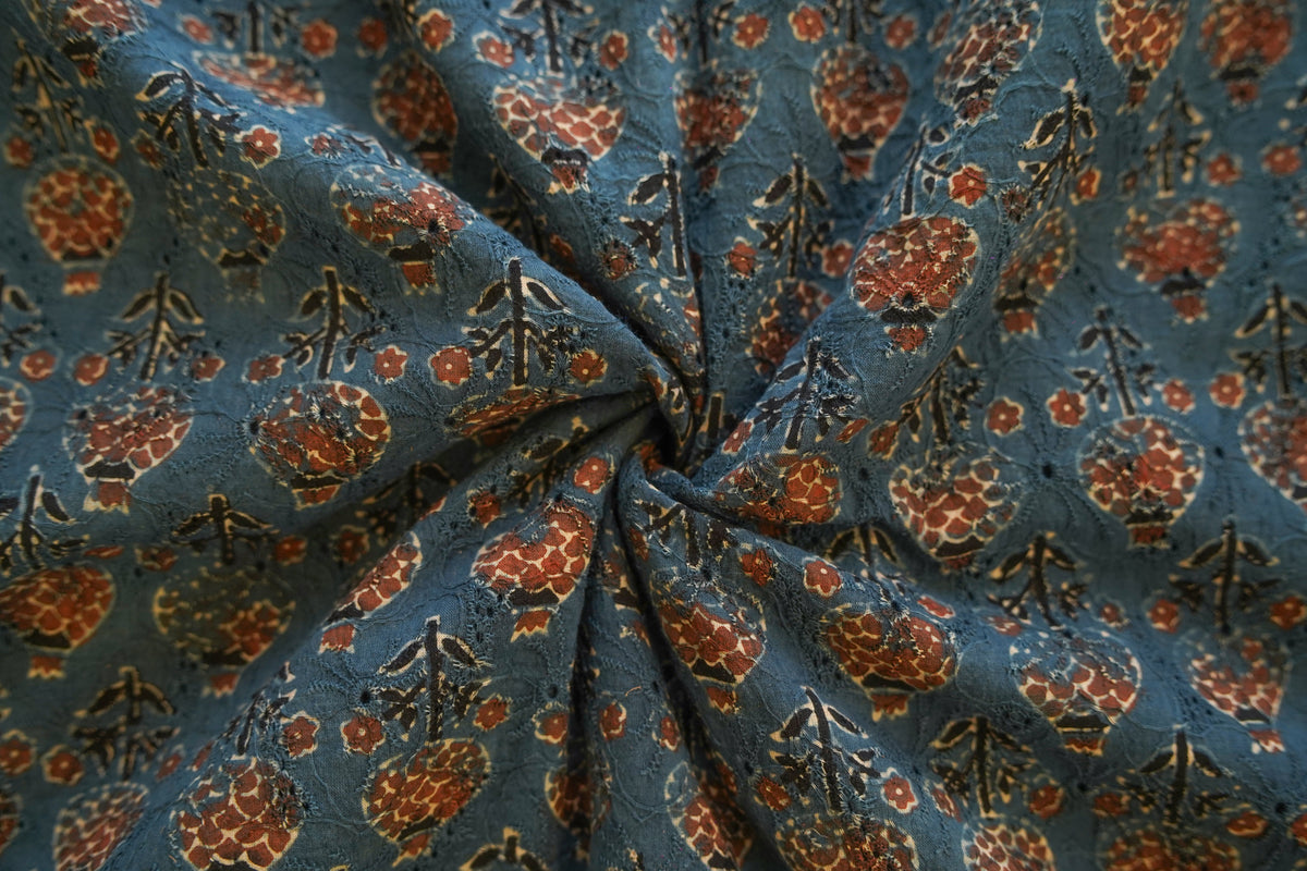 Indigo Anar Ajrakh Hakoba Fabrics