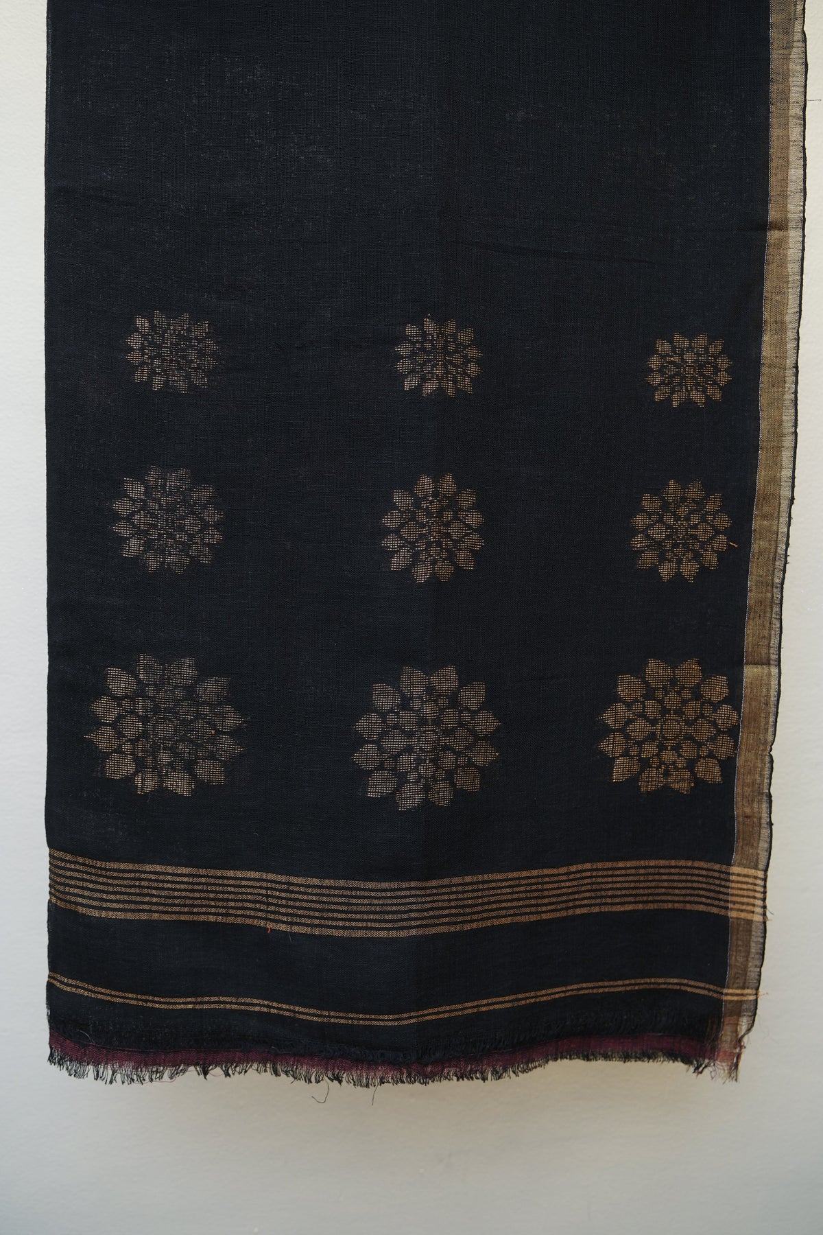 Midnight Constellations Linen Jamdani