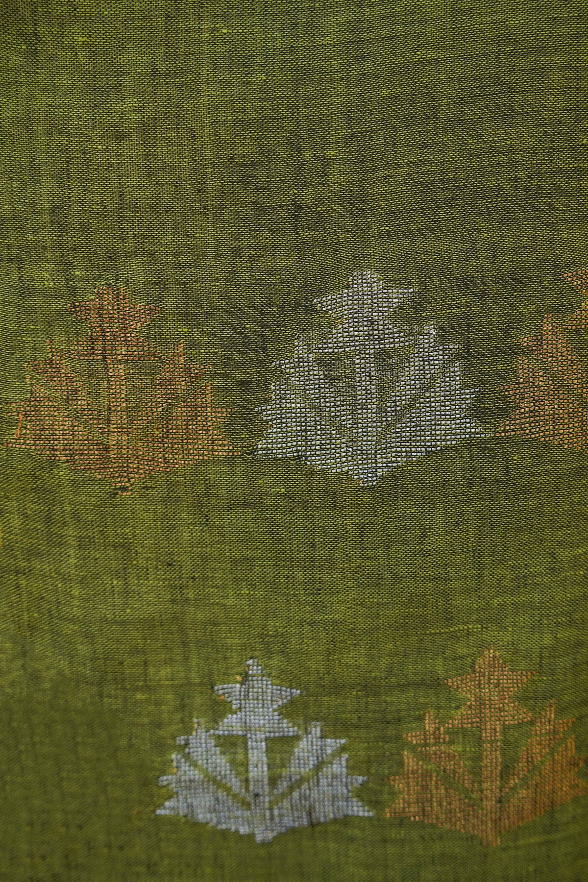 Forest Undercurrent 2.5 metres / 2.5 Metres Linen Jamdani