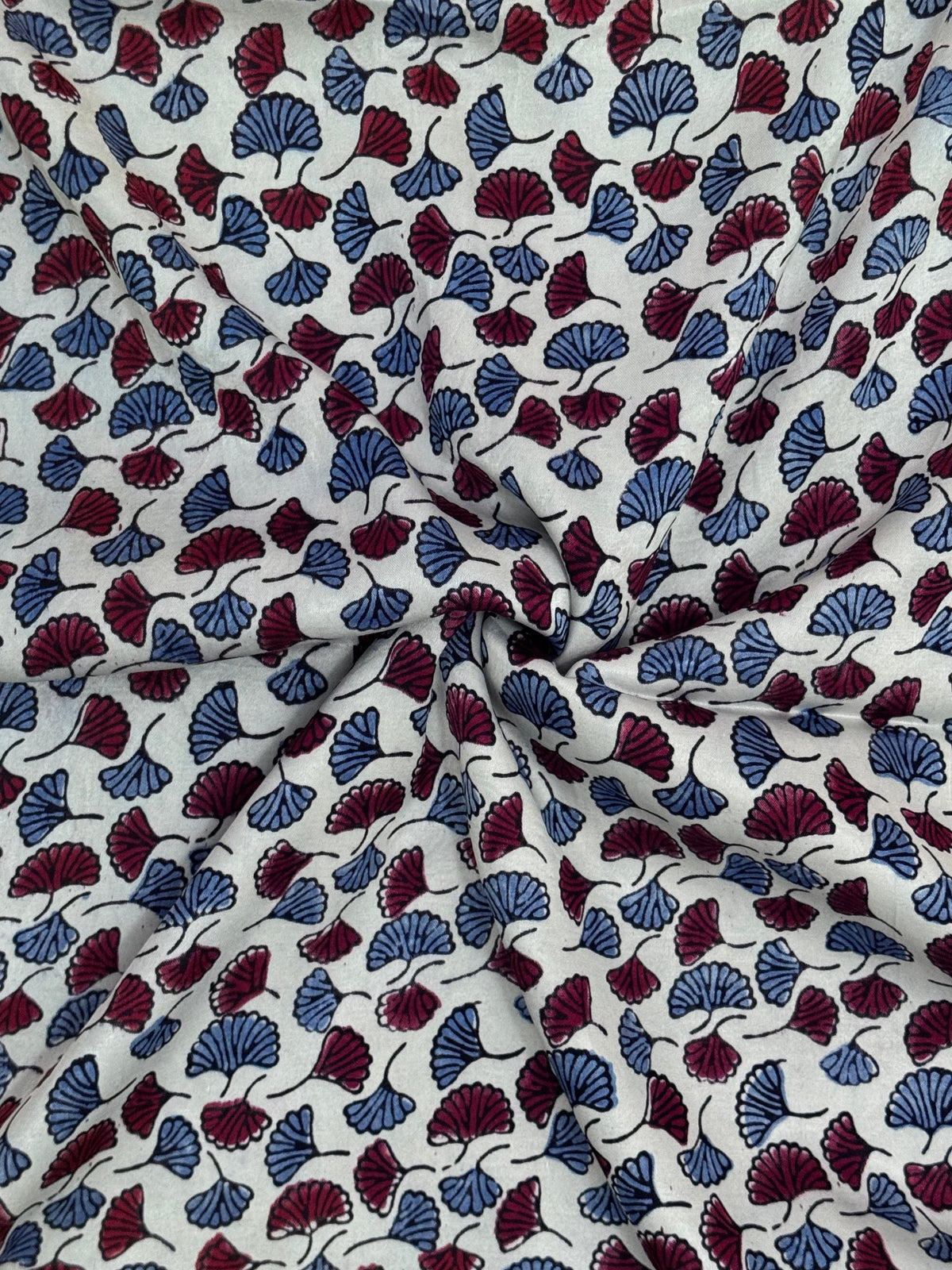 Whispering Fans Mashru Silk Fabrics
