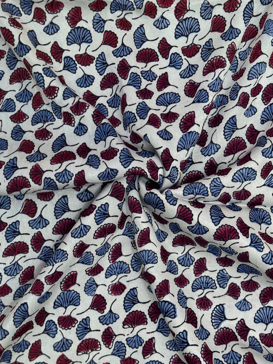 Whispering Fans Mashru Silk Fabrics