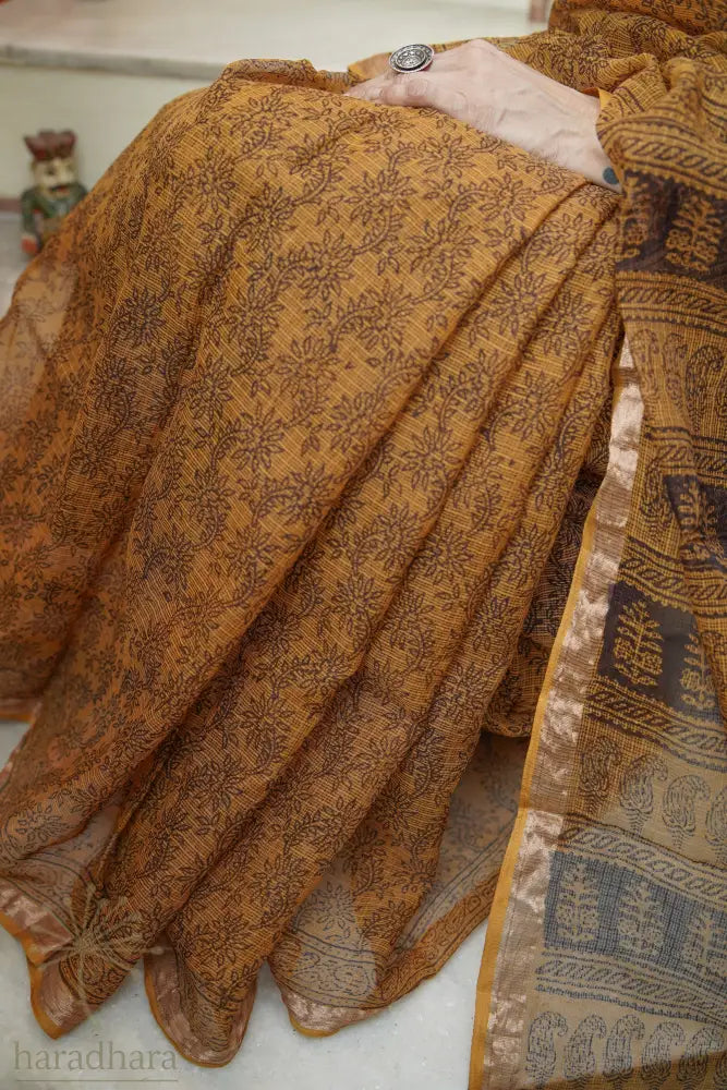Bagh in Mustard Kota Sarees