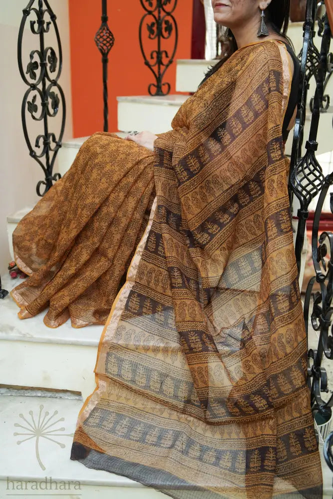 Bagh in Mustard Kota Sarees