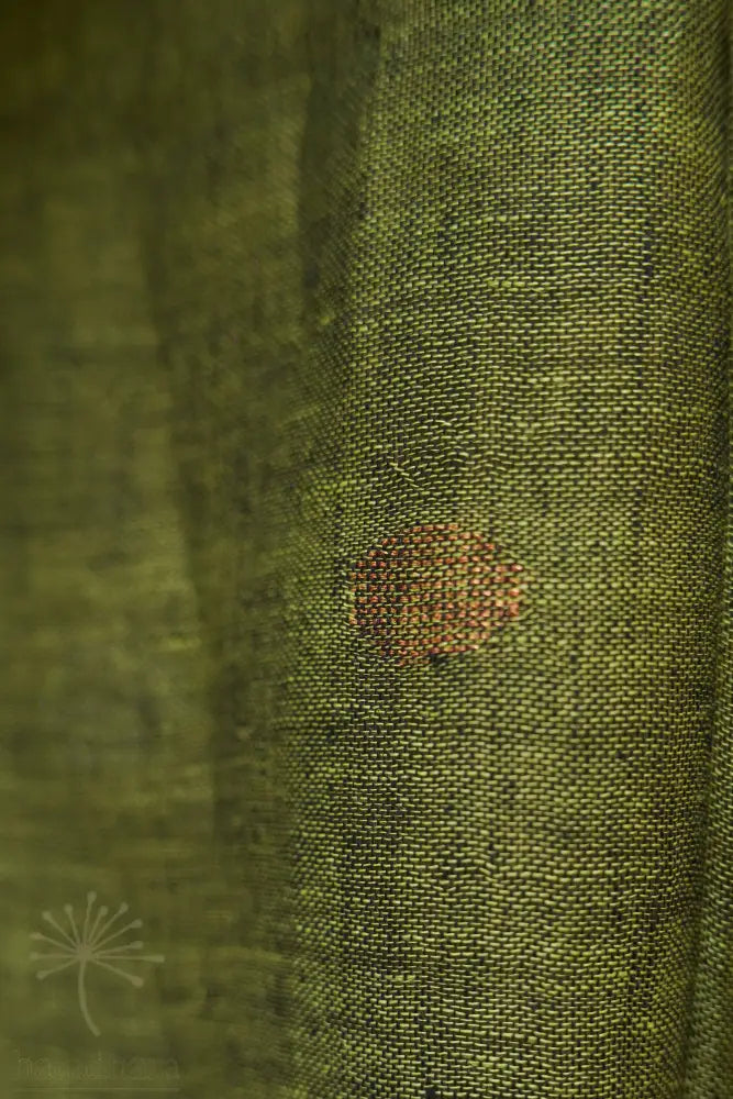 Forest Undercurrent 2.5 metres / 2.5 Metres Linen Jamdani