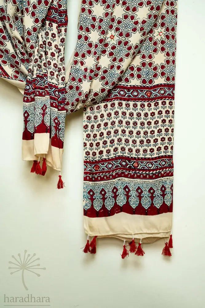 Geometry Of Grace Ajrakh Dupattas