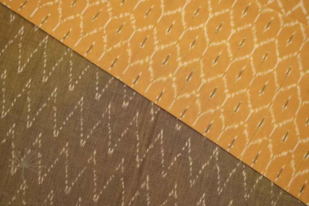 Ikkat in Harvest Light SICO Sarees