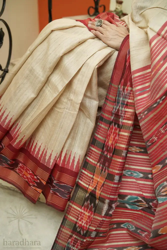 Indigo n Crimson Raw Silk Sarees