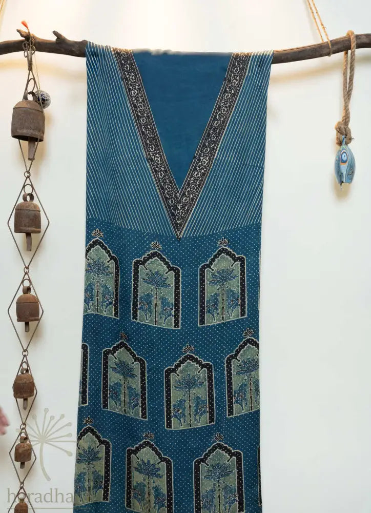 Indigo Sanctum 2.5 metres / 44 inches Modal Silk Kurtas