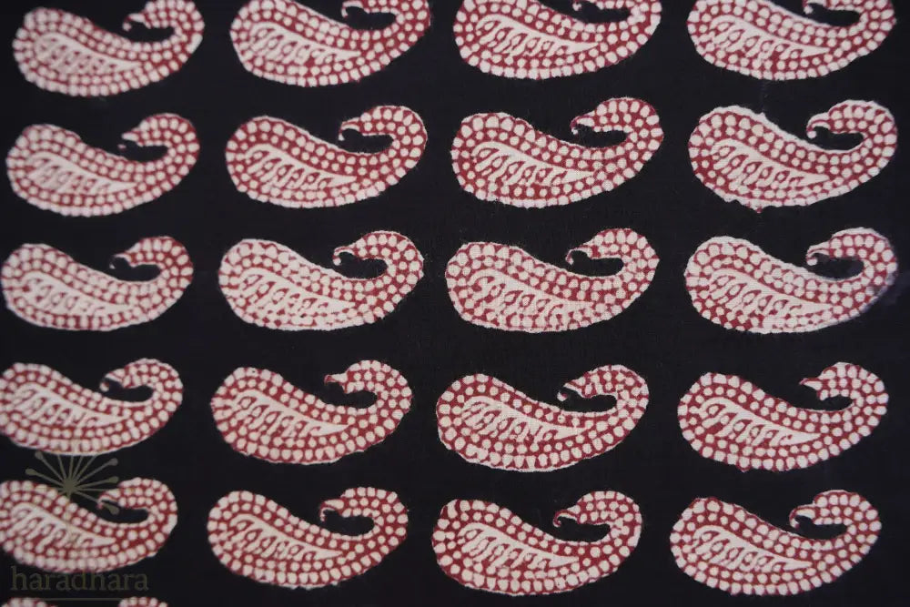 Midnight Paisleys Bagh Print Cotton Fabrics