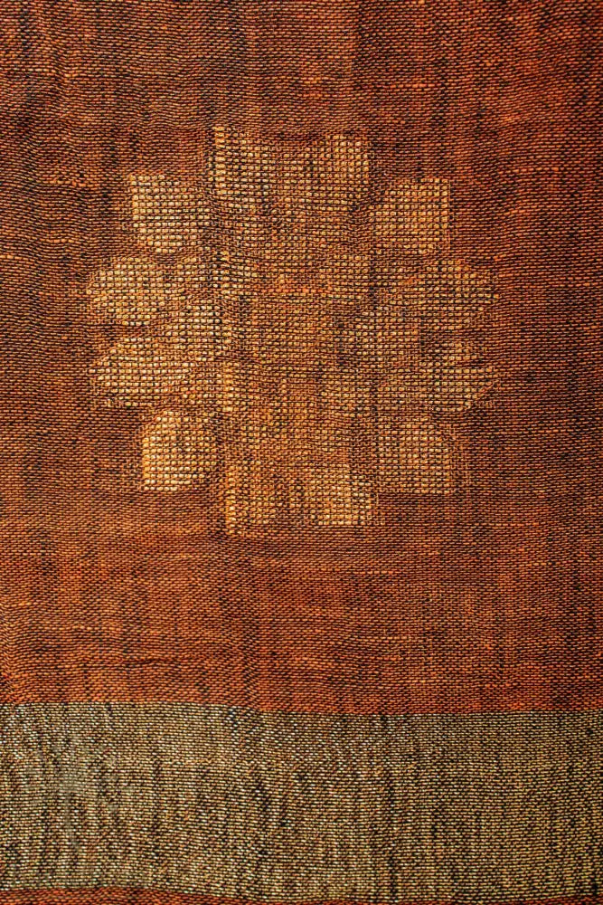 Midnight Weaves 2.5 metres / 2.5 Metres Linen Jamdani