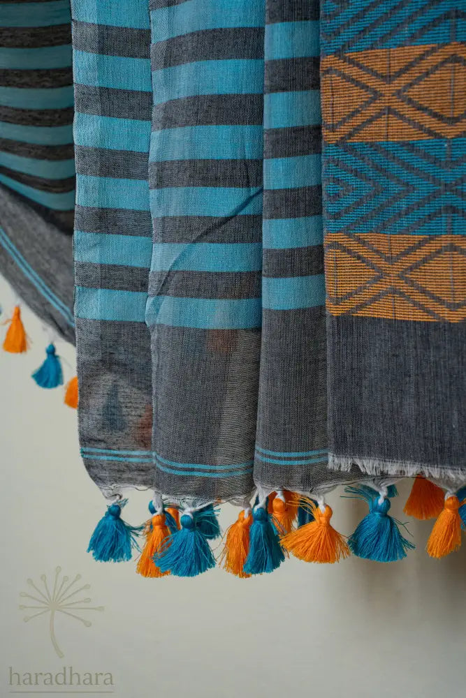 Mist n Marigold Cotton Jamdani