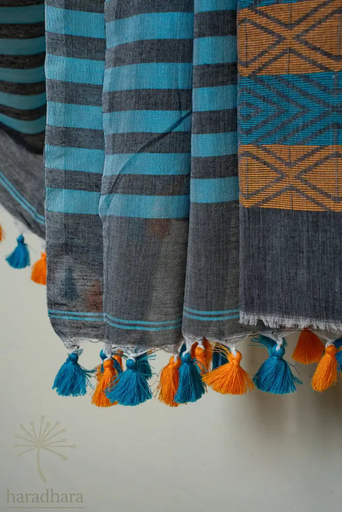 Mist n Marigold Cotton Jamdani