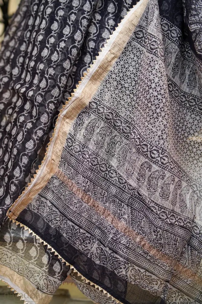Monochrome Whispers Kota Sarees