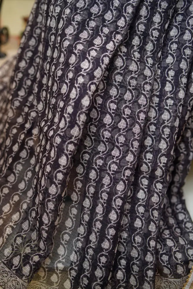 Monochrome Whispers Kota Sarees