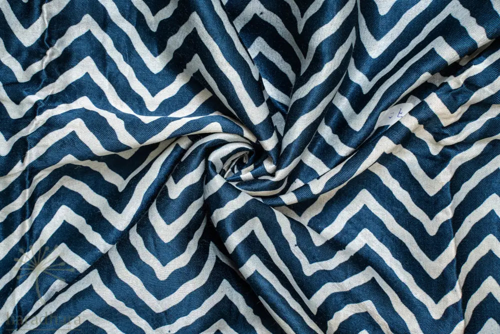 Ocean Rhythm Mashru Silk Fabrics