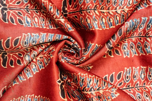 Regal Maroon Mashru Silk Fabrics