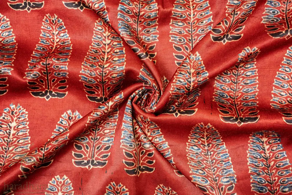 Regal Maroon Mashru Silk Fabrics