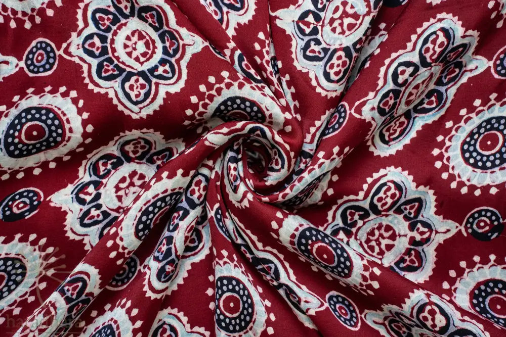Ruby Bloom Modal Silk Fabrics