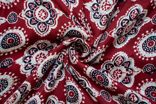 Ruby Bloom Modal Silk Fabrics