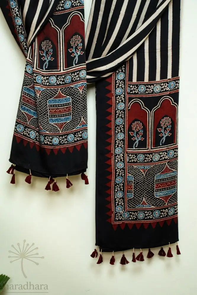 Sacred Geometry Ajrakh Dupattas