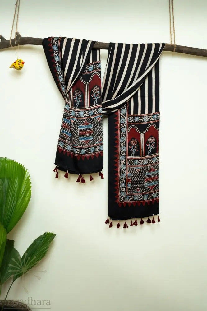 Sacred Geometry Ajrakh Dupattas