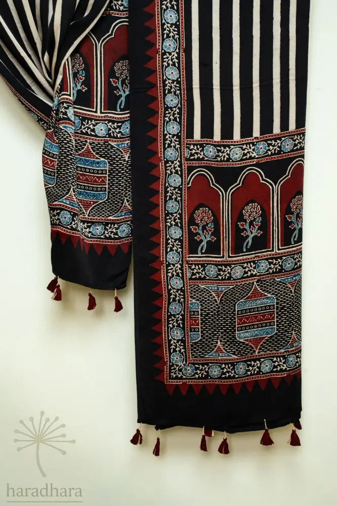 Sacred Geometry Ajrakh Dupattas