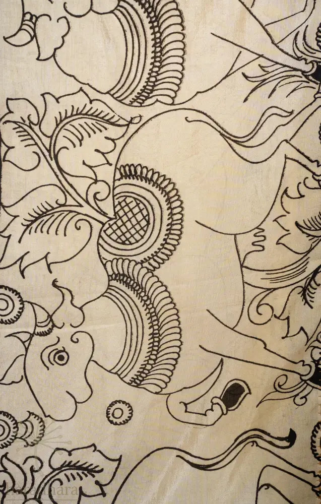 Sacred Strokes Kalamkari Dupattas