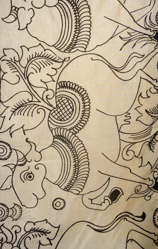 Sacred Strokes Kalamkari Dupattas