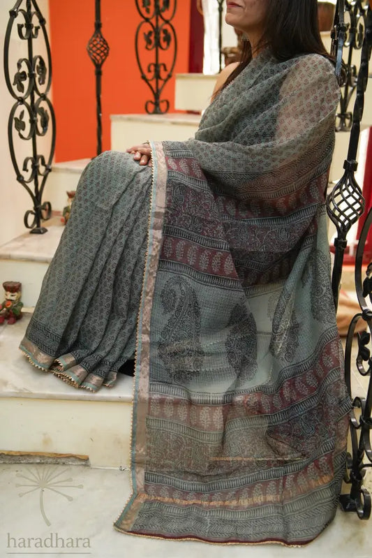 Sage in Shadow Kota Sarees