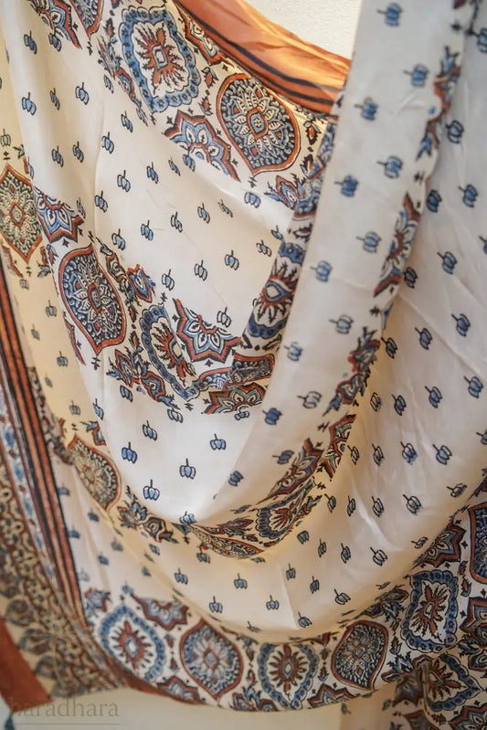 Shades of Stone Ajrakh Dupattas