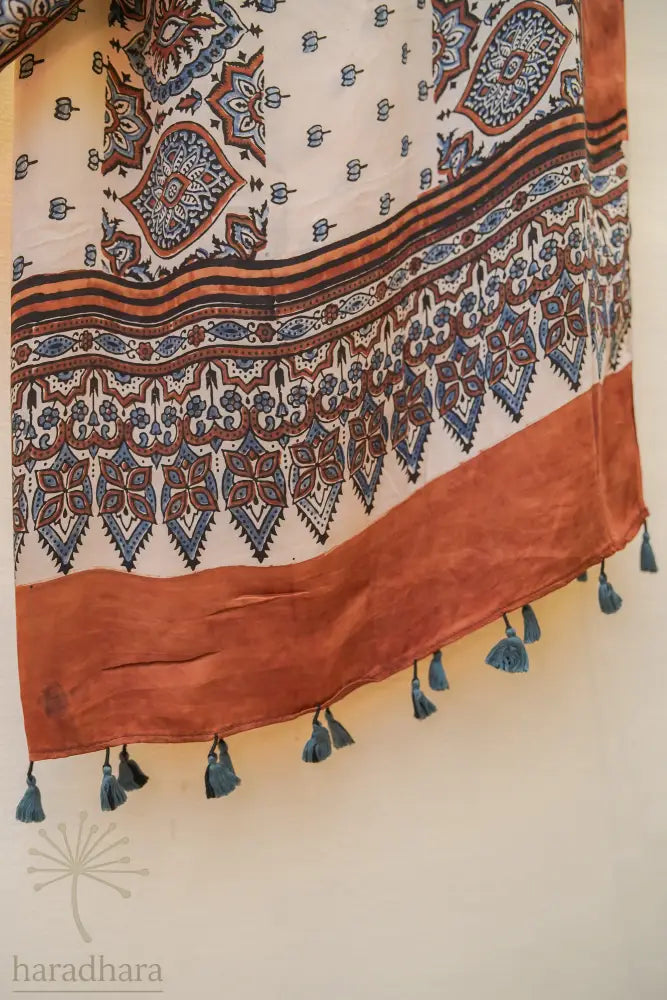Shades of Stone Ajrakh Dupattas