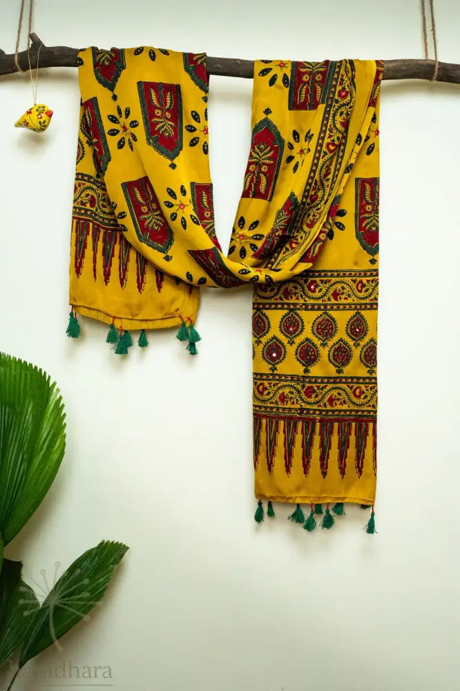 Shrinagar Ajrakh Dupattas