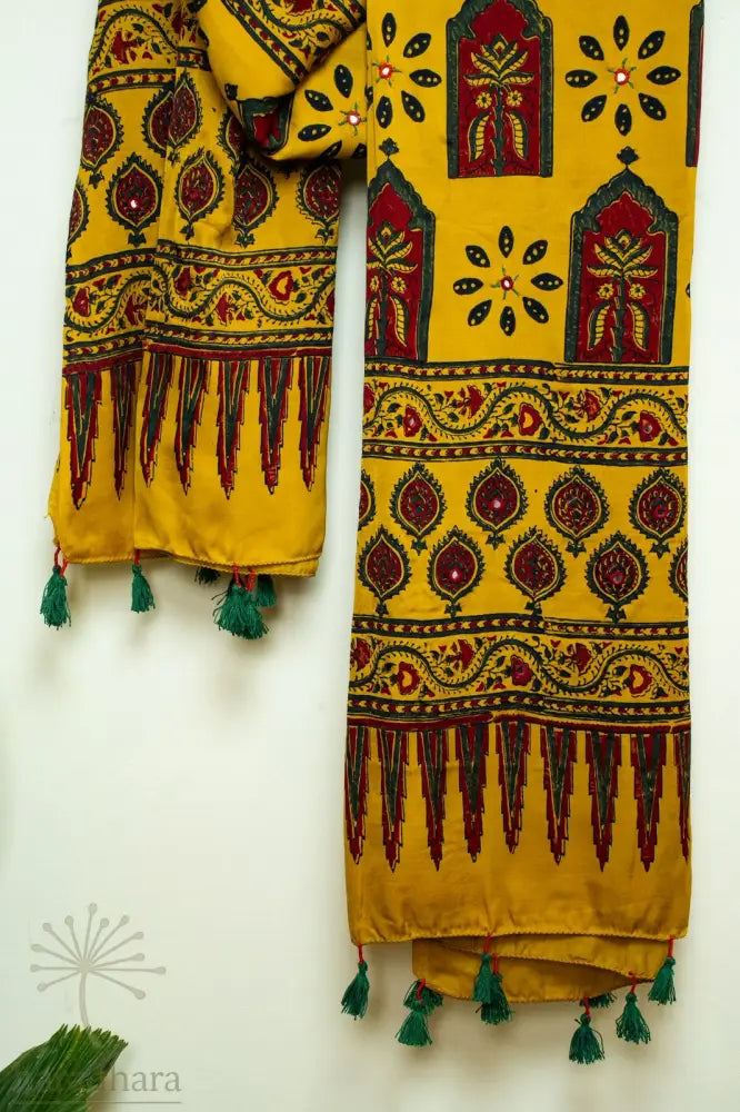 Shrinagar Ajrakh Dupattas