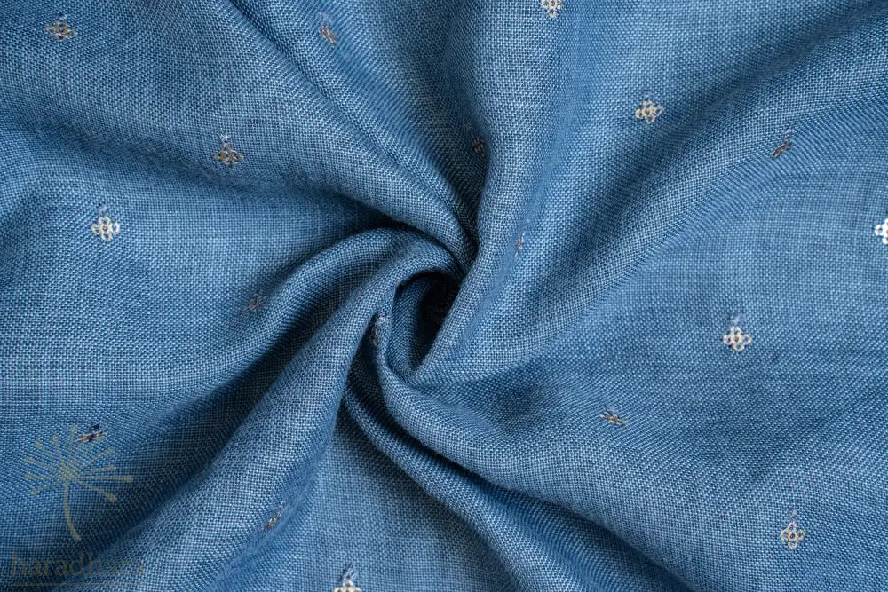 Starry Denim Cotton Linen Fabrics