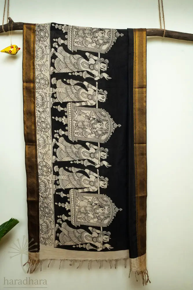 The Bridal Journey Kalamkari Dupattas