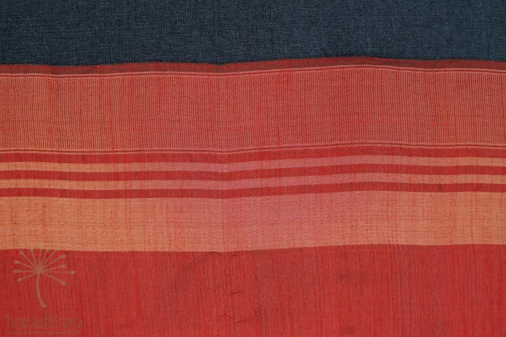 Where Blue Meets Red Raw Silk Sarees