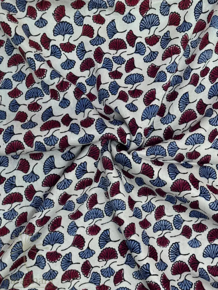 Whispering Fans Mashru Silk Fabrics
