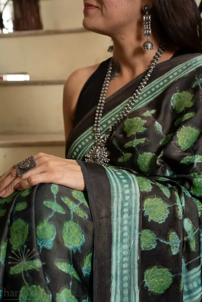 Whispers of the Pond Modal Silk Sarees